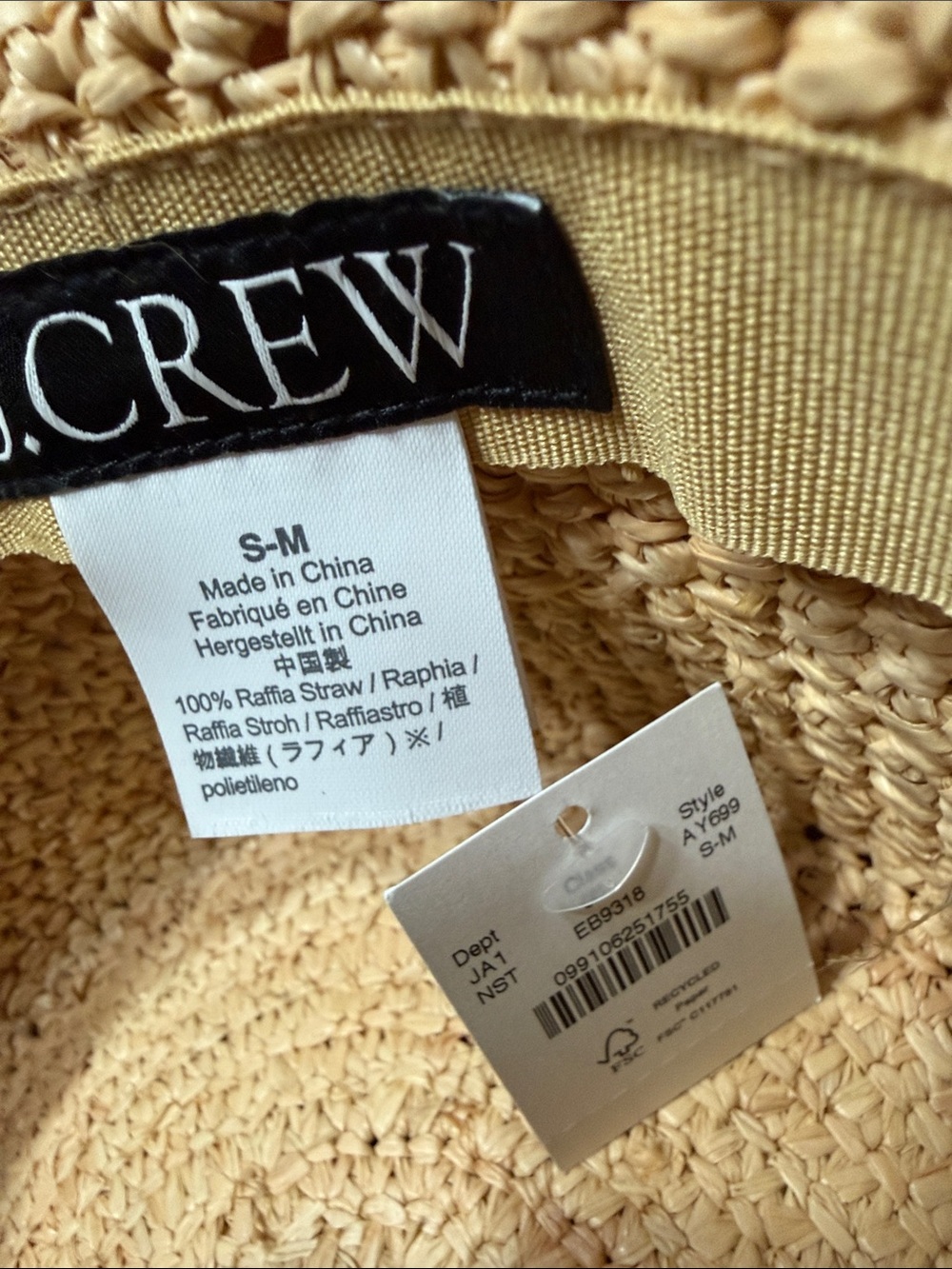 NWT Raffia bucket hat - Picture 6 of 8